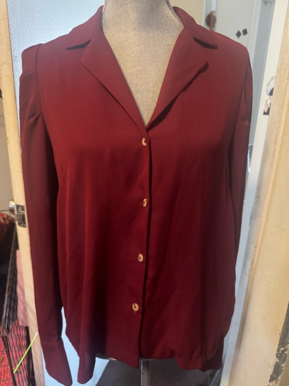 Forever 21 Burgundy Red Blouse